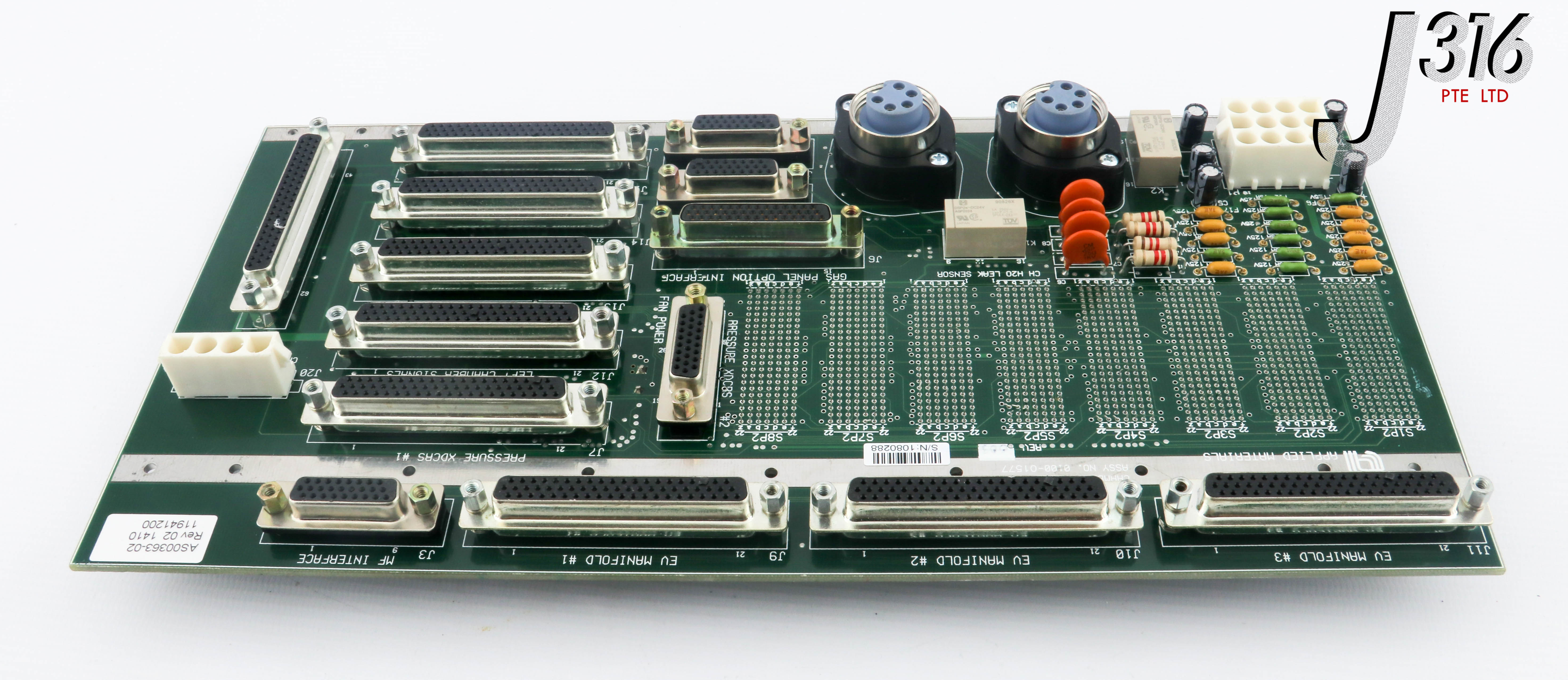 may 26336 APPLIED MATERIALS PCB ASSY, CHMBR DIST, PROD, AS00363-02